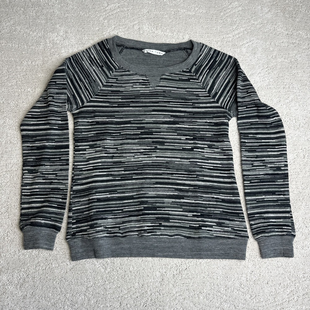 Women's Trina Turk Small Long Sleeve Striped Pullover‎ Sweater